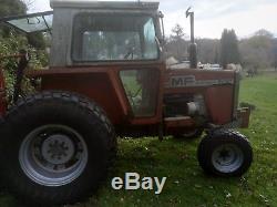 Massey ferguson 590 tractor with rekord BM 27 turf groomer/ mower
