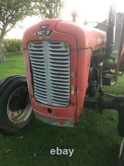 Massey ferguson vintage tractor 35 x 3 cylinder grass tyres