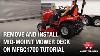 Mf Gc1700 Sub Compact Tractors Remove And Install Mid Mount Mower Deck Tutorial