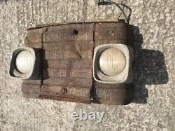 Original Metal Grill With Lights To Fit A Massey Ferguson 135 / Used For Refurbi