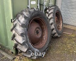 Original Vintage Massey Ferguson FE35, 35 Tractor Rear Wheels and Tyres 28