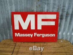 Original Vintage Massey Ferguson Tractor Dealer Large Metal Sign