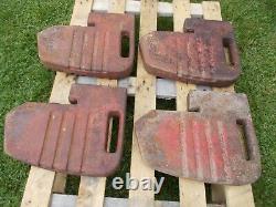 Qty 4 Genuine Massey Ferguson Tractor 100 Series Front Wafer Weights 135 165 etc
