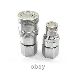 Quick Release Fitting Hydraulic Connectors/Couplings FLAT FACE 1/4 1 1/4 BSP