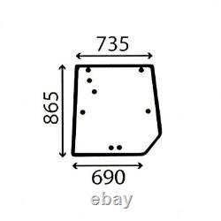 Rear Window Glass For Massey Ferguson 6000 7000 8000 Series See Listing