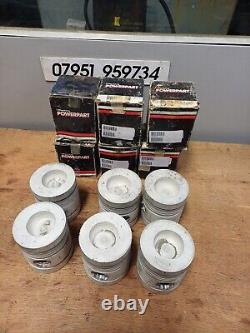 Set Of 6 Perkins 6354 Pistons. 30 Thou O/S For Massey Ferguson Tractor