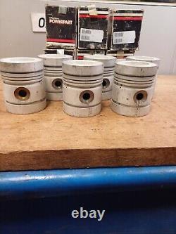 Set Of 6 Perkins 6354 Pistons. 30 Thou O/S For Massey Ferguson Tractor