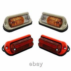 Side Indicator Taillights Lamp Set without bulbs Suitable for Massey Ferguson